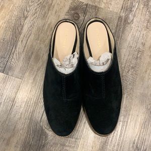 Black Suede Come Haan mules